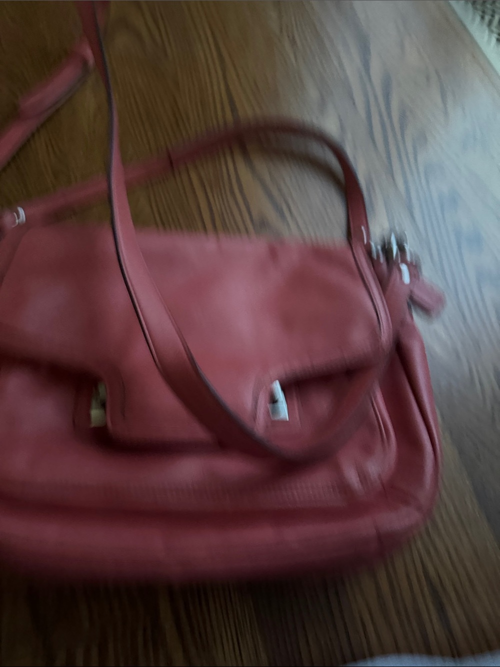 Coach  Coral Leather Shoulder/crossbody Taylor  Bag with Flap. Good condition